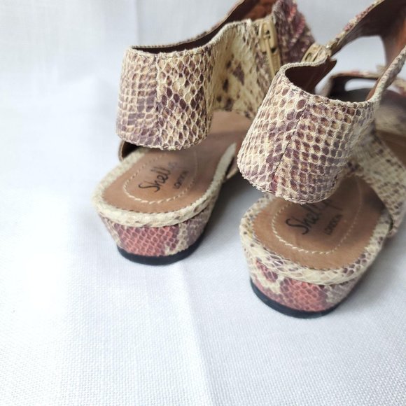 Shellys snake print  Nordstrom ankle strap sandals - Picture 4 of 11
